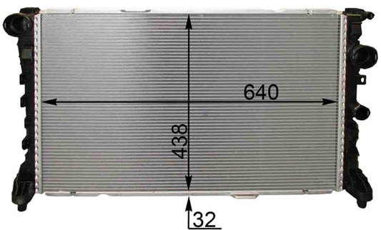 Front View of Center Radiator MAHLE CR1772000P