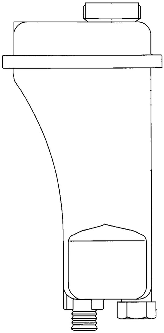 Front View of Engine Coolant Reservoir MAHLE CRT51000S