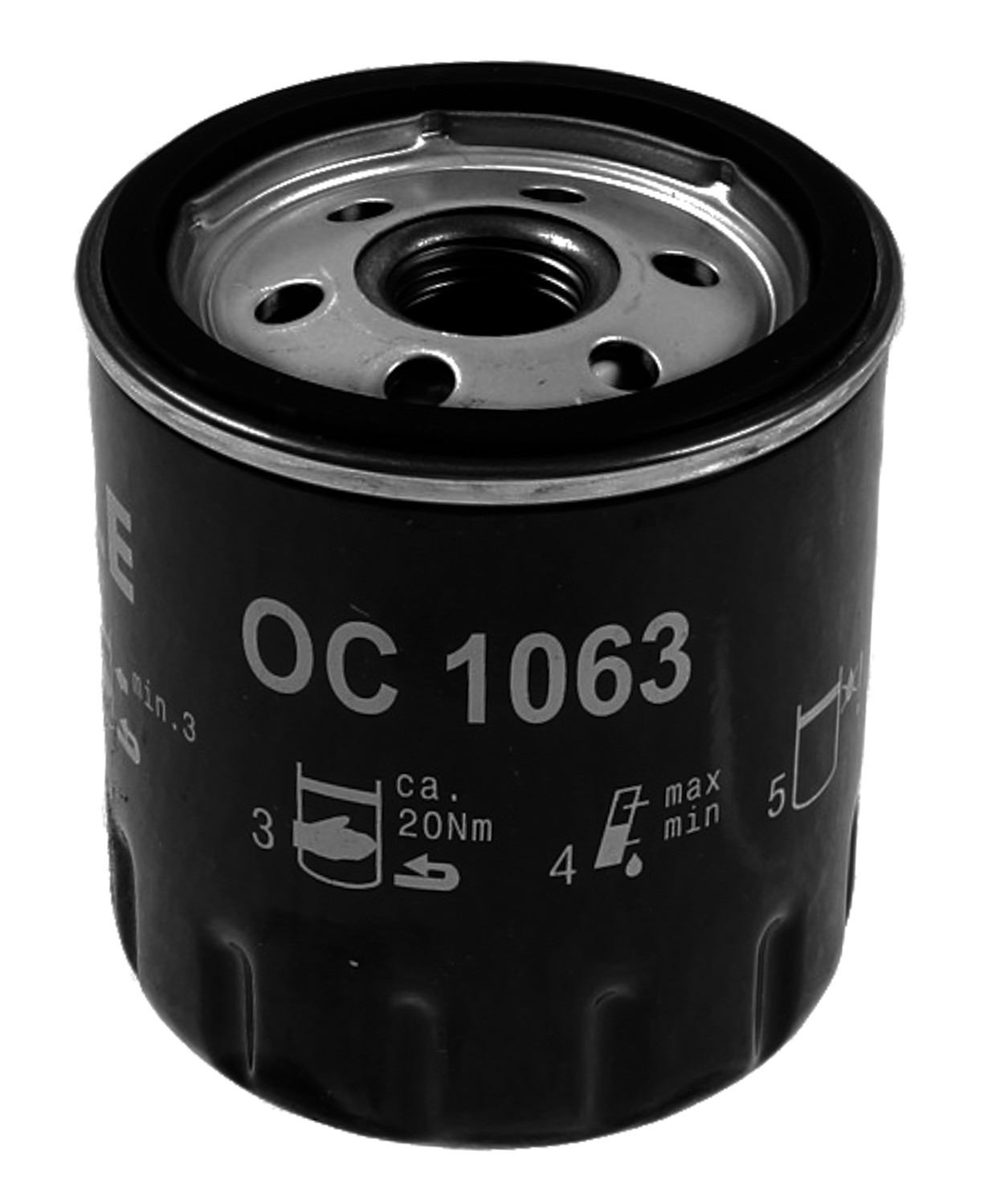 Angle View of Engine Oil Filter MAHLE OC1063