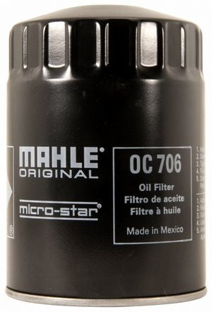 Back View of Engine Oil Filter MAHLE OC706