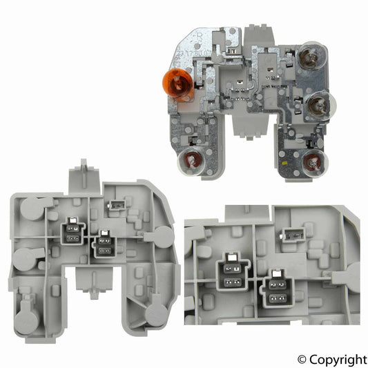 Front View of Right Tail Light Bulb Carrier MARELLI LLG751