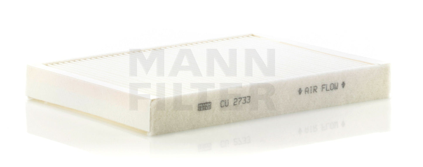 Front View of Cabin Air Filter MANN CU2733