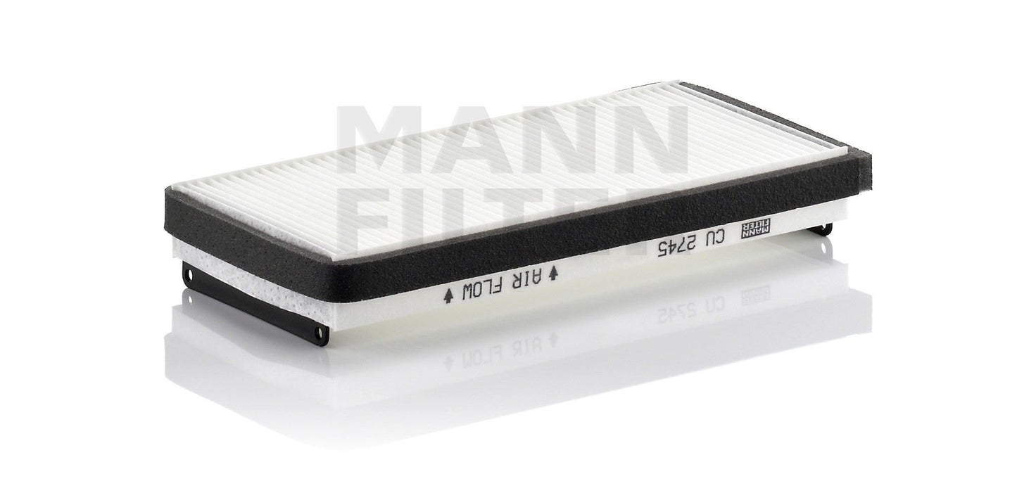 Front View of Cabin Air Filter MANN CU2745-2