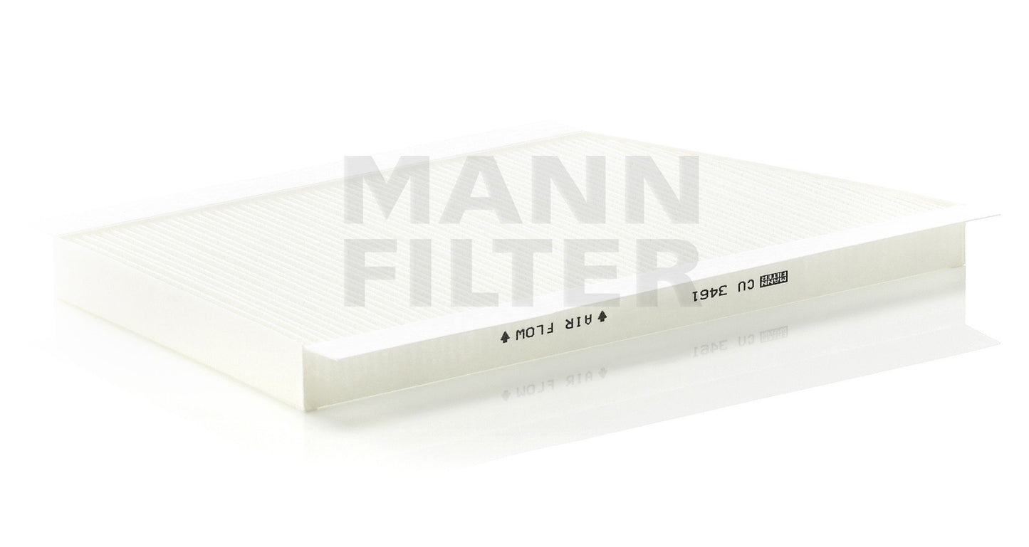 Front View of Cabin Air Filter MANN CU3461