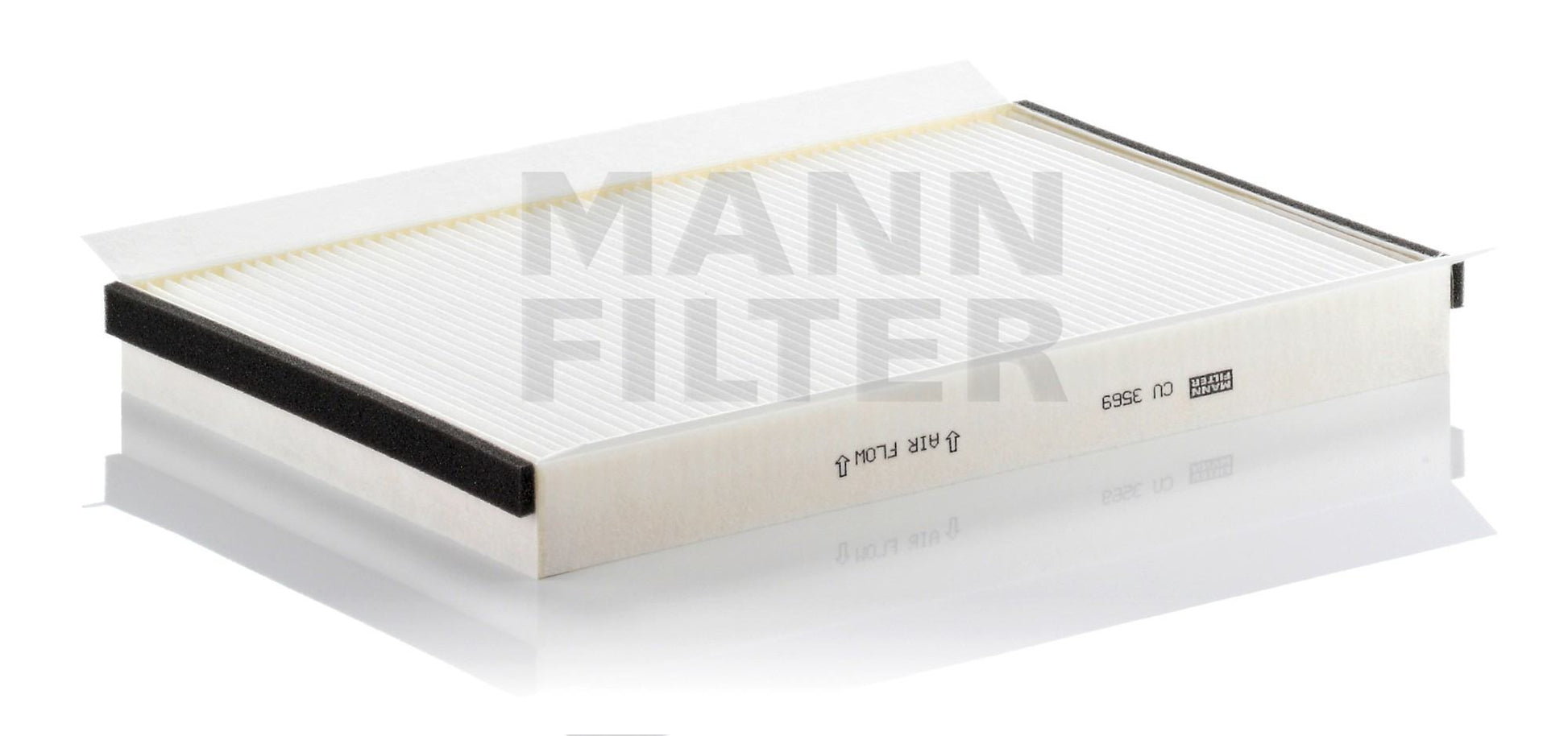 Front View of Cabin Air Filter MANN CU3569