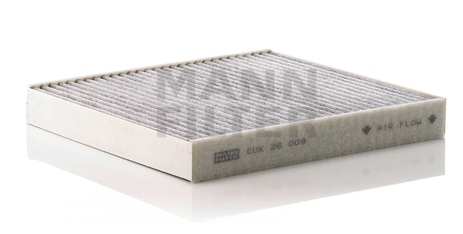 Front View of Cabin Air Filter MANN CUK26009