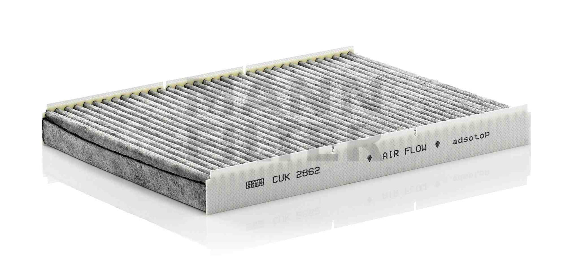 Front View of Cabin Air Filter MANN CUK2862