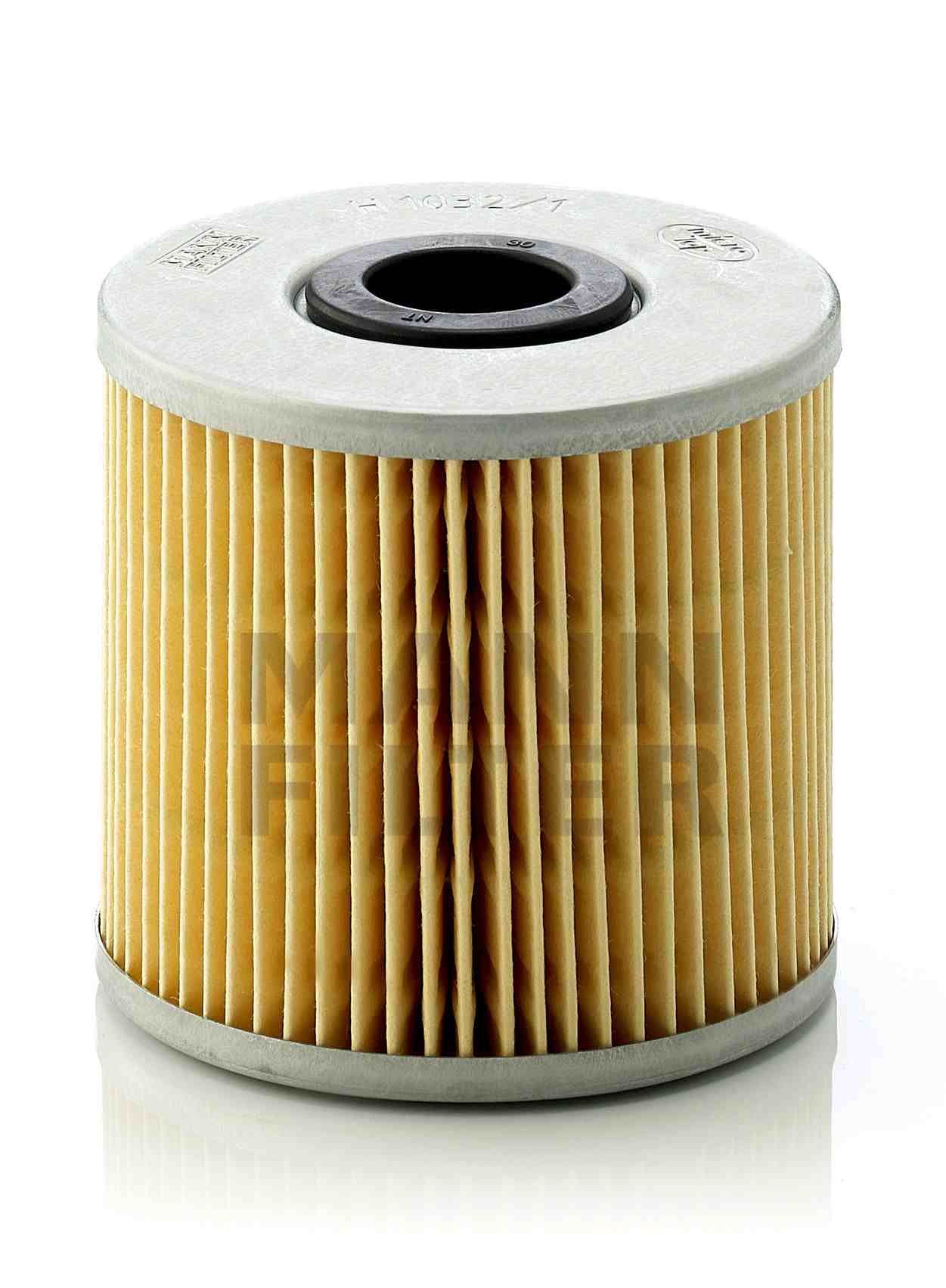 Front View of Engine Oil Filter MANN H1032/1X