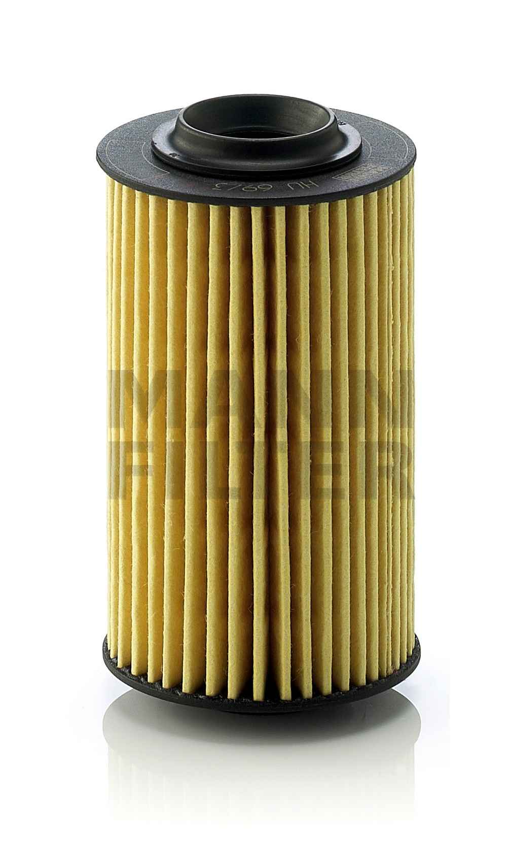 Front View of Engine Oil Filter MANN HU69/3X