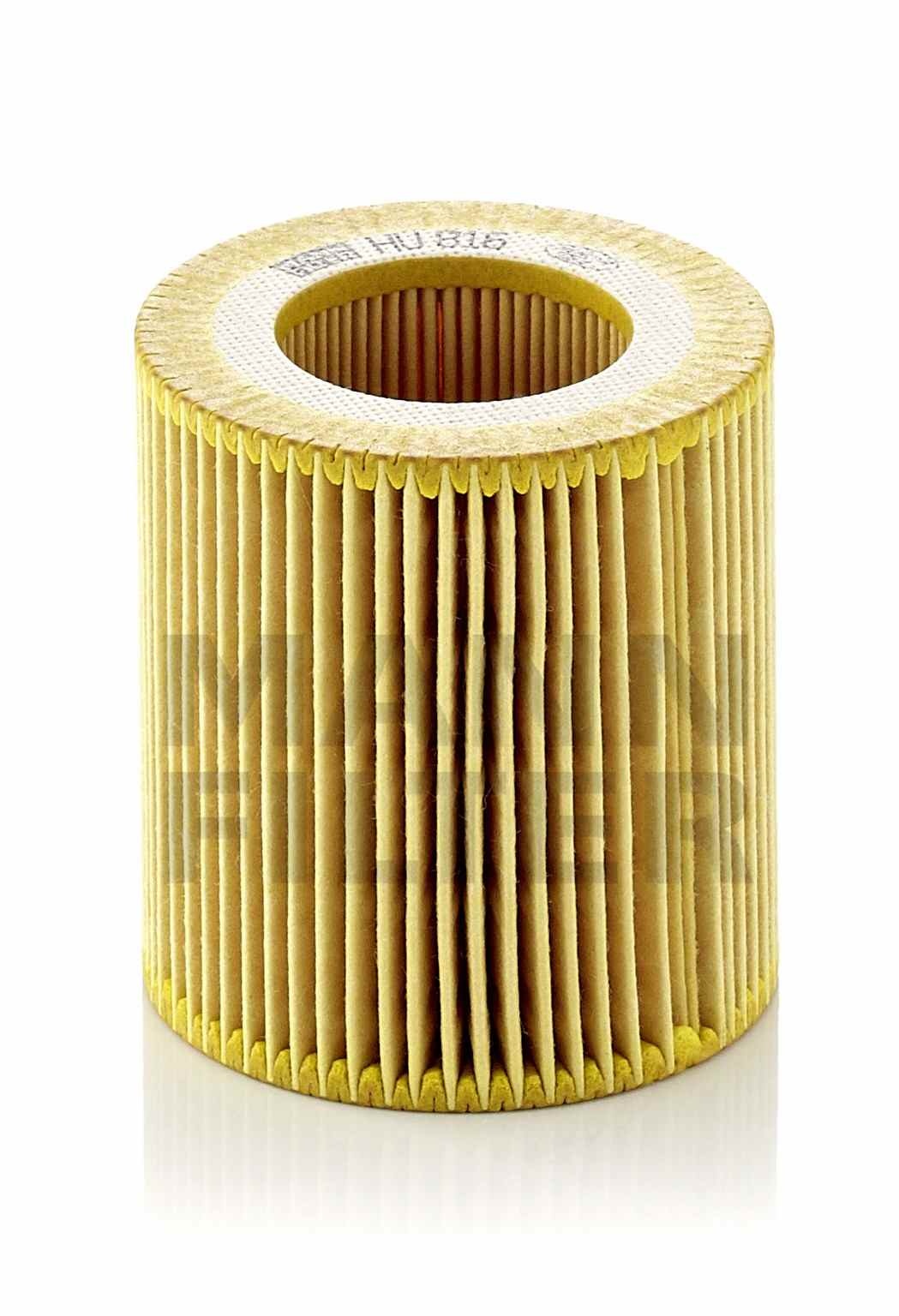 Front View of Engine Oil Filter MANN HU816ZKIT