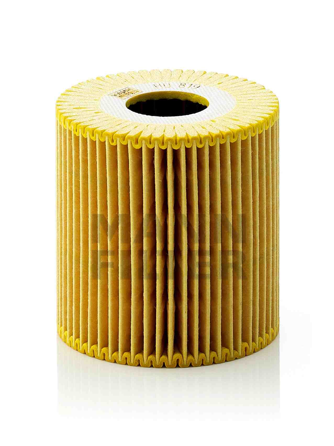 Front View of Engine Oil Filter MANN HU819X