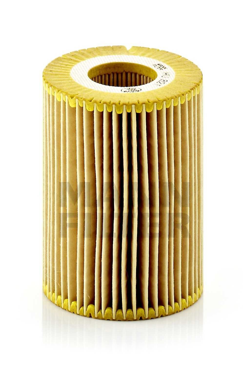 Front View of Engine Oil Filter MANN HU821X