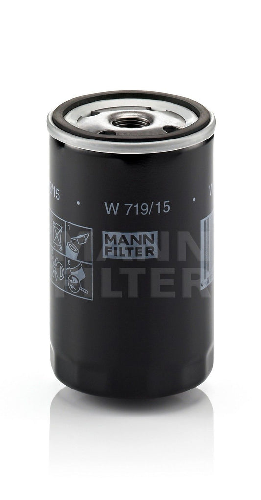 Front View of Engine Oil Filter MANN W719/15