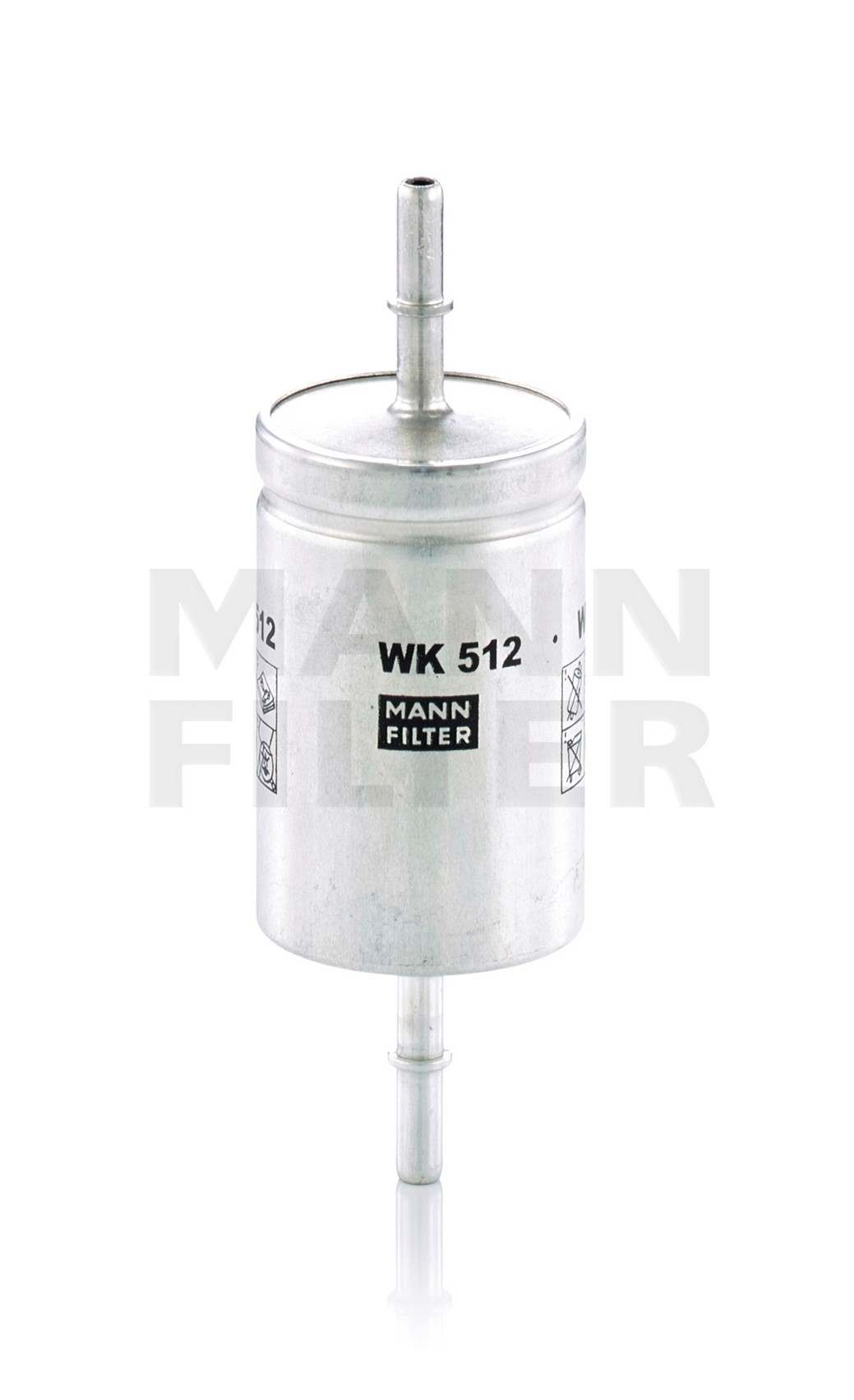 Front View of Fuel Filter MANN WK512