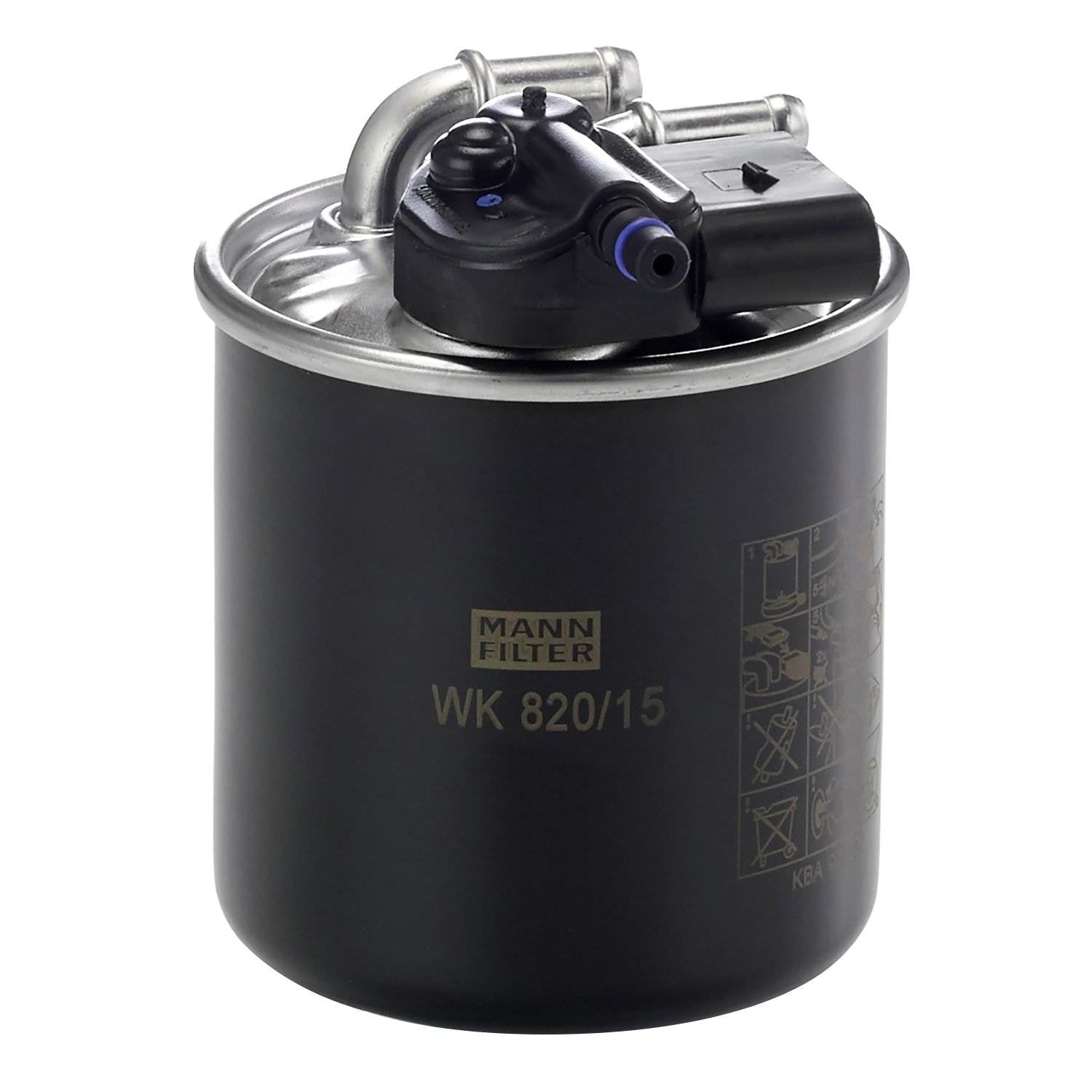 Front View of Fuel Filter MANN WK820/15