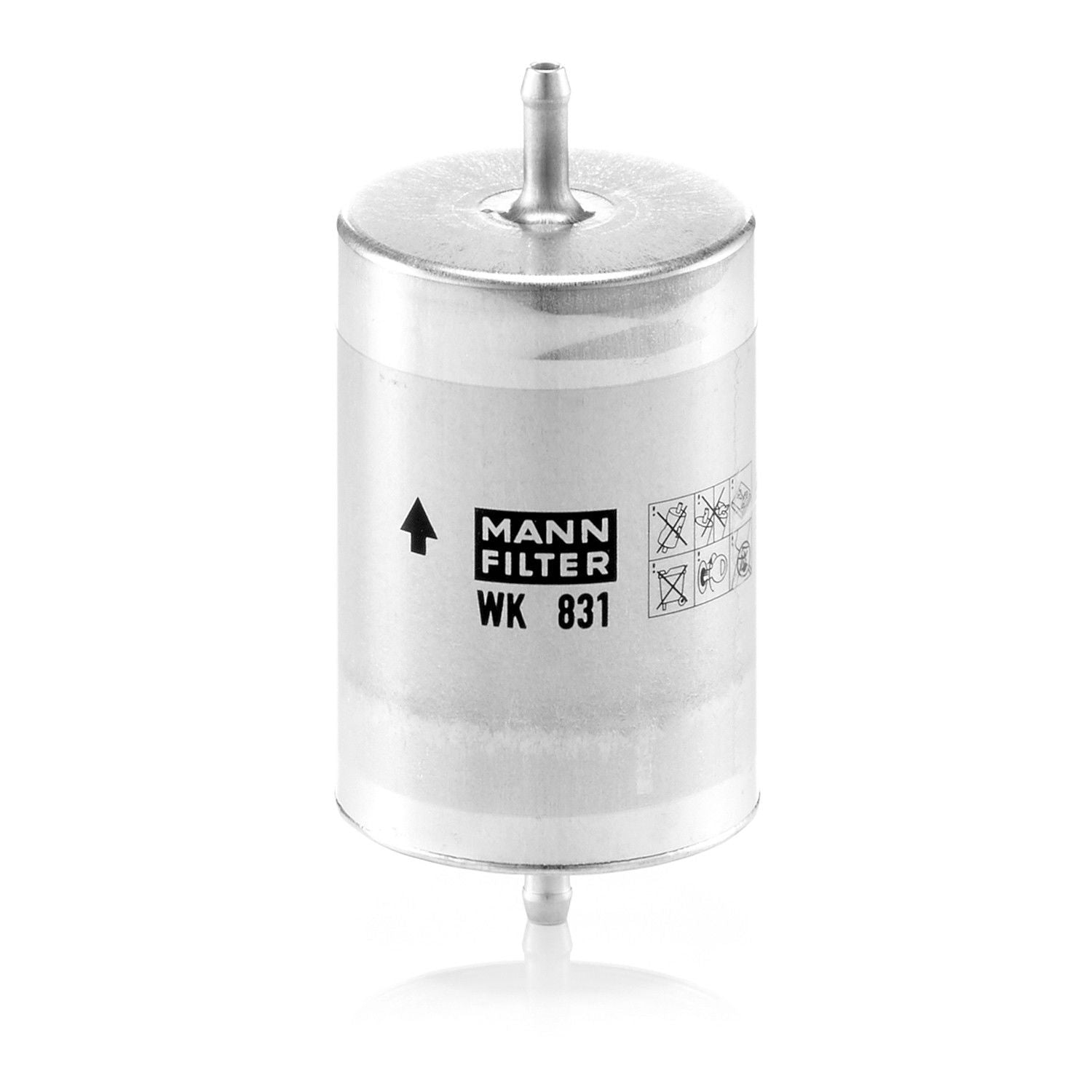 Front View of Fuel Filter MANN WK831