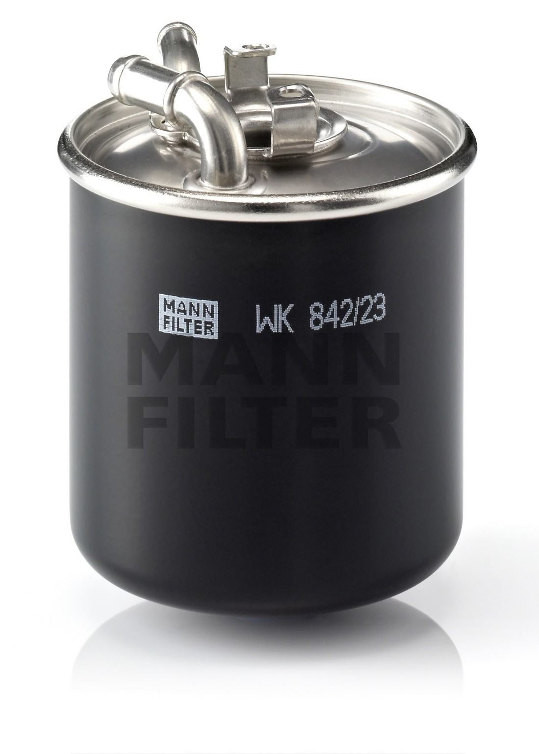 Front View of Fuel Filter MANN WK842/23X