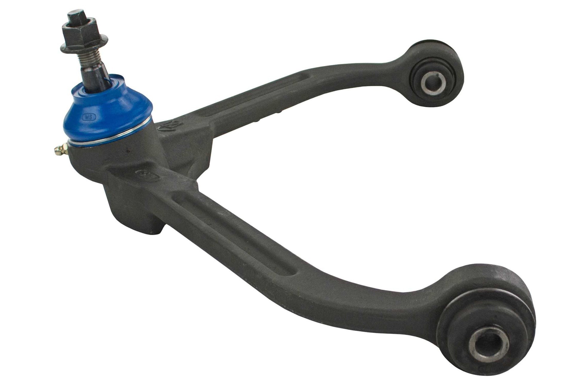 Side View of Front Upper Suspension Control Arm and Ball Joint Assembly MEVOTECH CMK3198