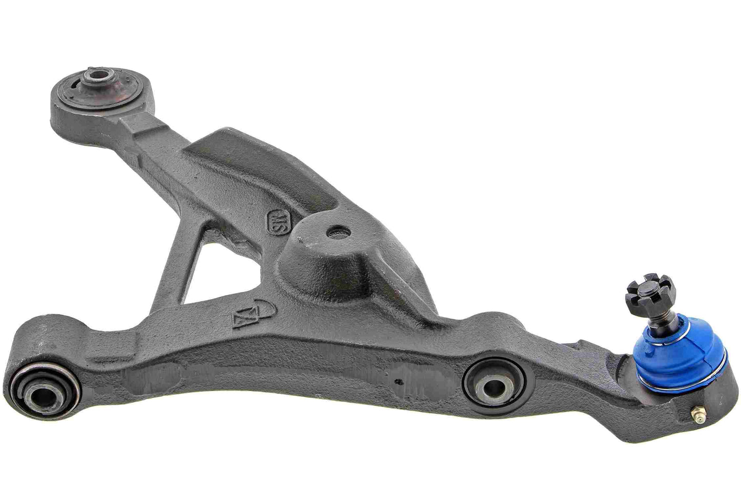 Side View of Front Left Suspension Control Arm and Ball Joint Assembly MEVOTECH CMK7425