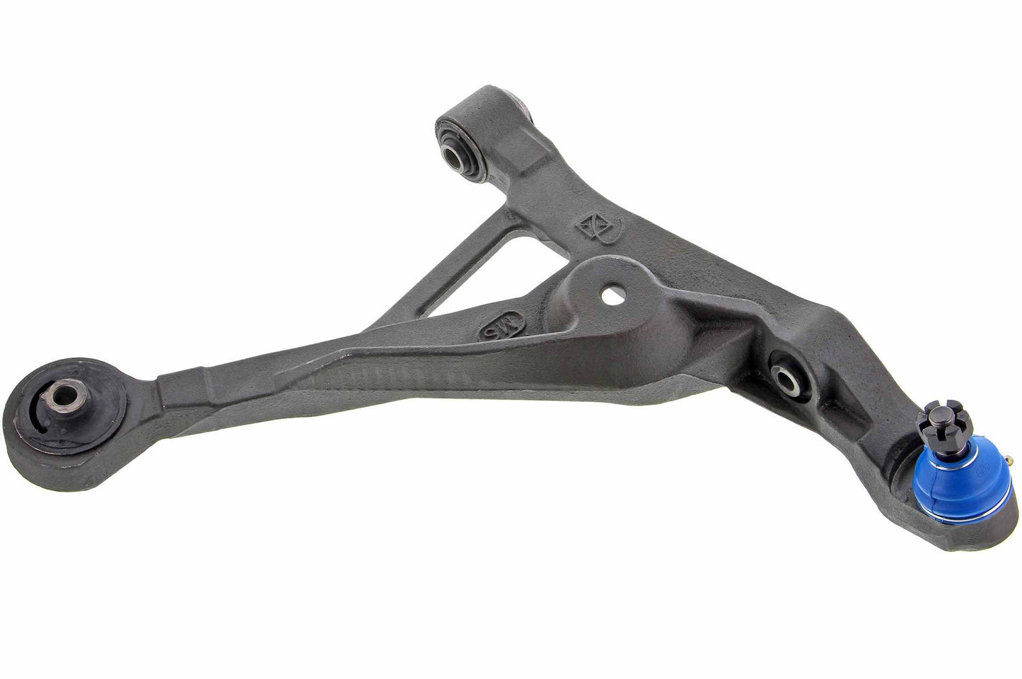 Front View of Front Right Suspension Control Arm and Ball Joint Assembly MEVOTECH CMK7427