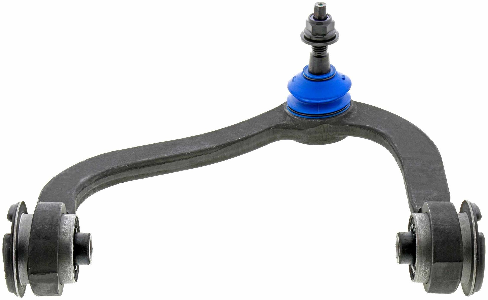 Angle View of Front Upper Left Suspension Control Arm and Ball Joint Assembly MEVOTECH CMK80306