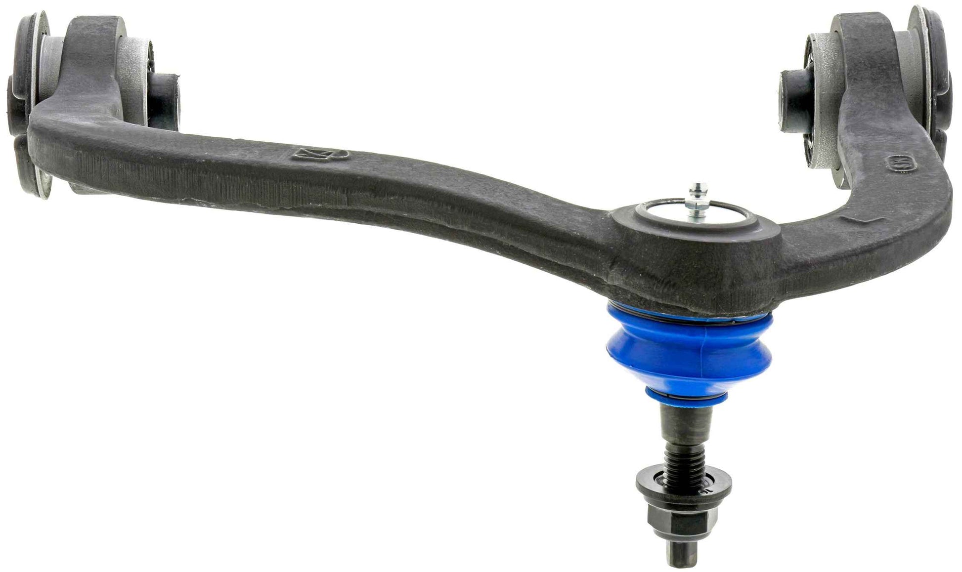 Bottom View of Front Upper Left Suspension Control Arm and Ball Joint Assembly MEVOTECH CMK80306