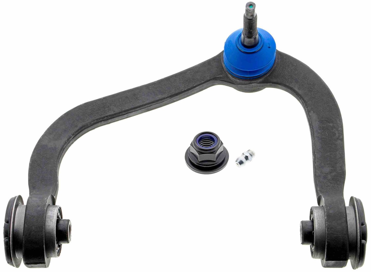 Front View of Front Upper Left Suspension Control Arm and Ball Joint Assembly MEVOTECH CMK80306