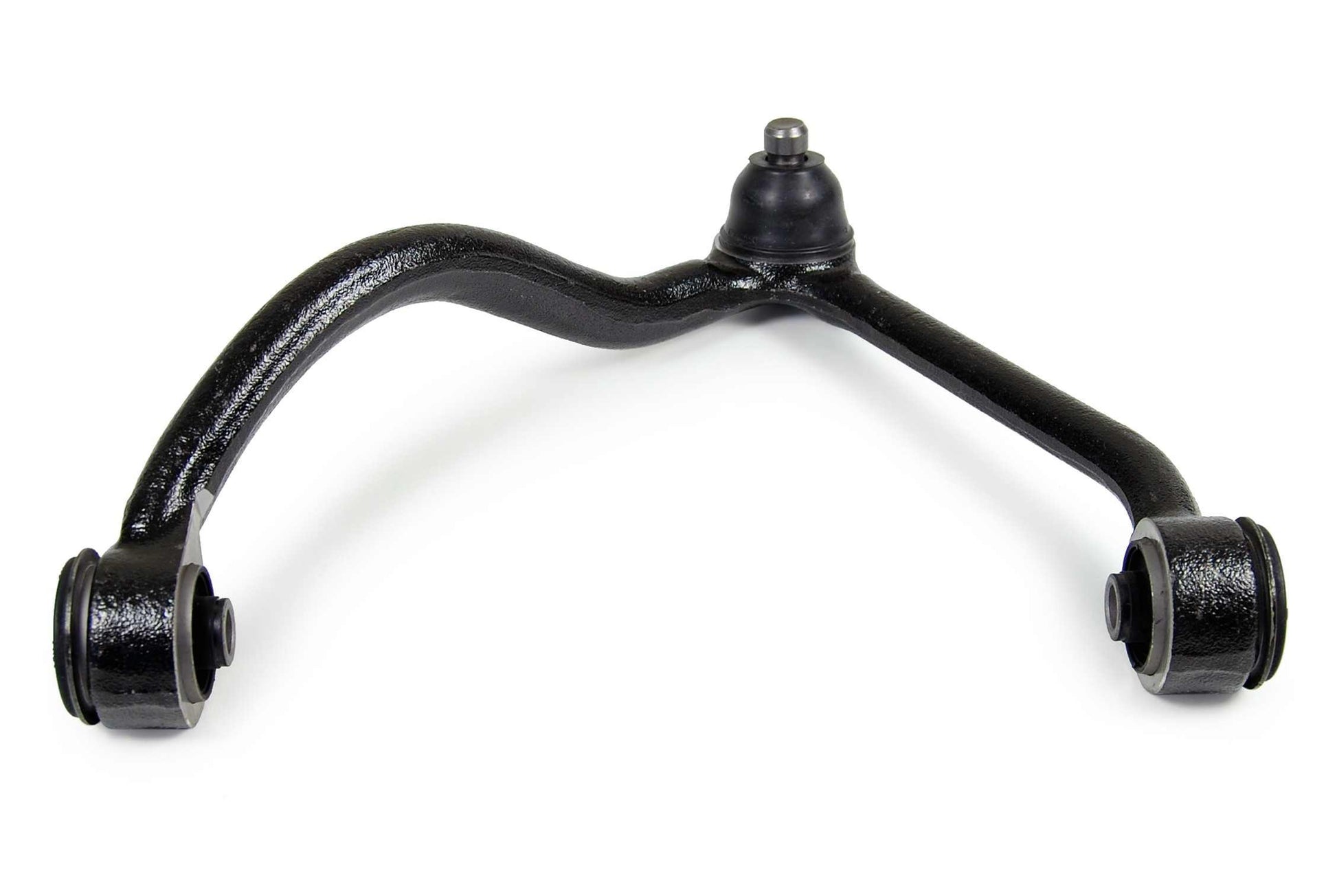 Angle View of Front Upper Left Suspension Control Arm and Ball Joint Assembly MEVOTECH CMK80343