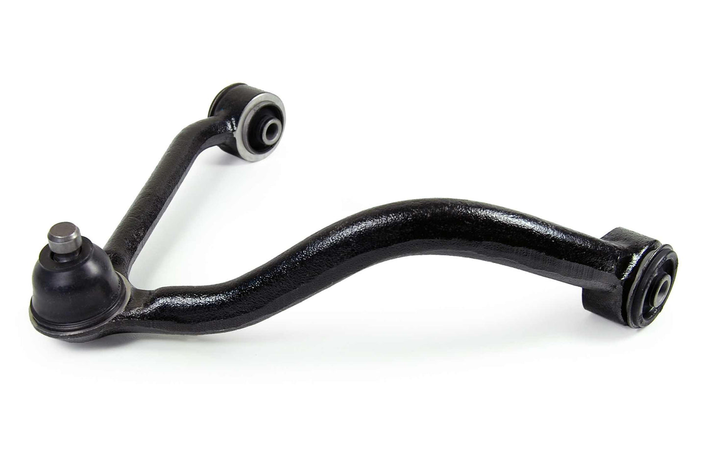 Side View of Front Upper Left Suspension Control Arm and Ball Joint Assembly MEVOTECH CMK80343