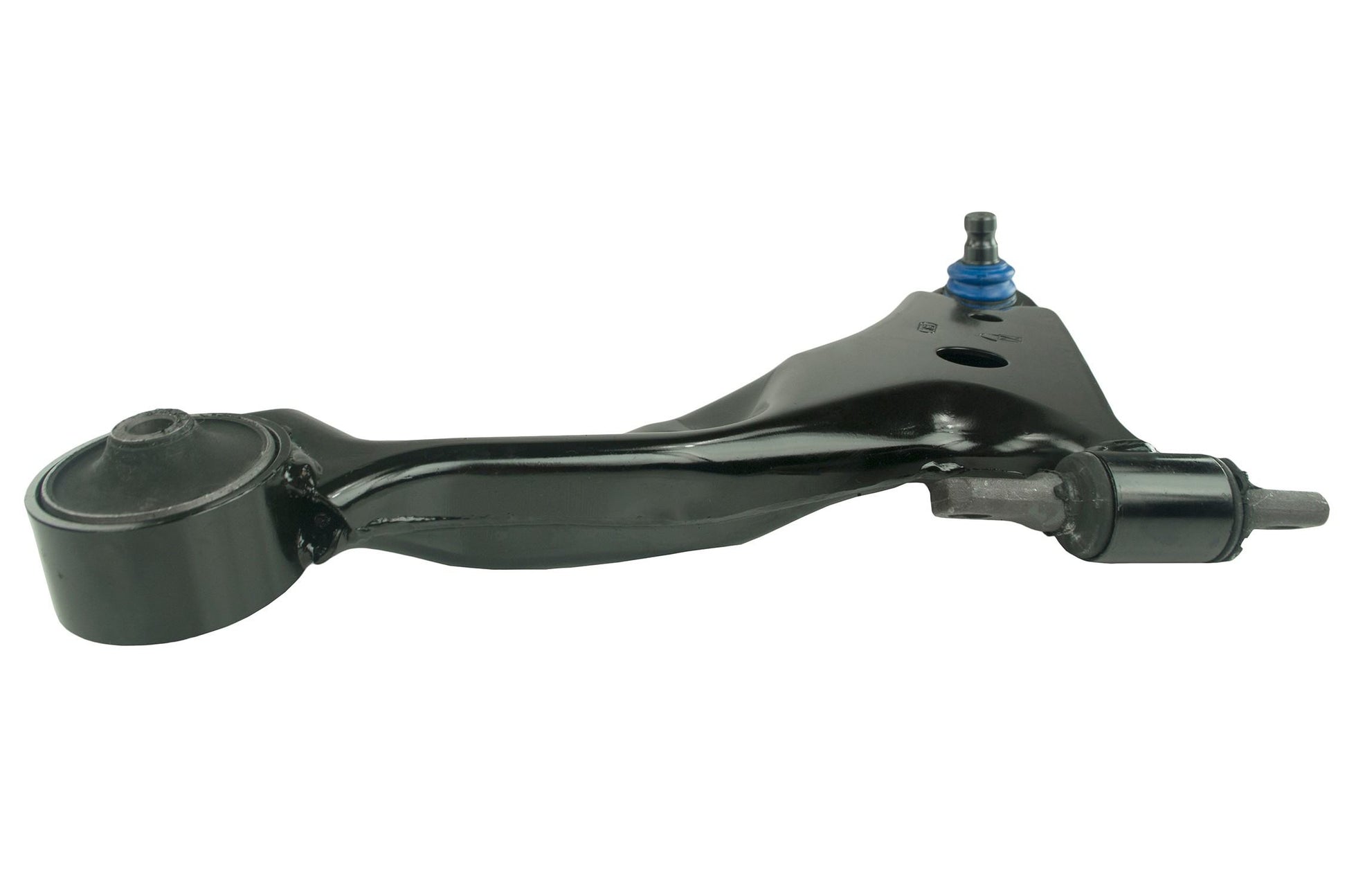 Angle View of Front Left Suspension Control Arm and Ball Joint Assembly MEVOTECH CMK80349