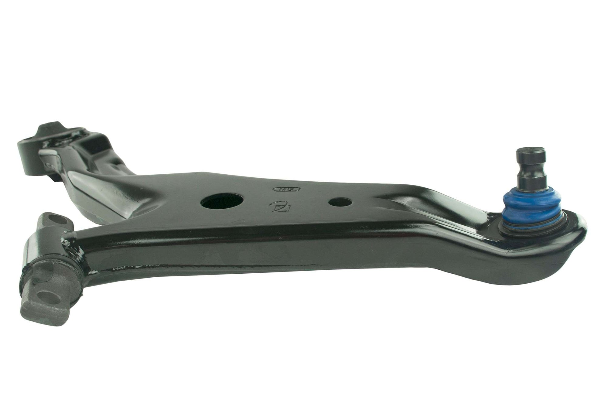 Side View of Front Left Suspension Control Arm and Ball Joint Assembly MEVOTECH CMK80349