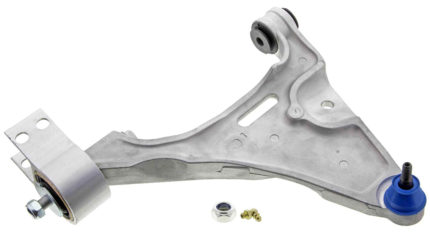 Front View of Front Left Suspension Control Arm and Ball Joint Assembly MEVOTECH CMK80354