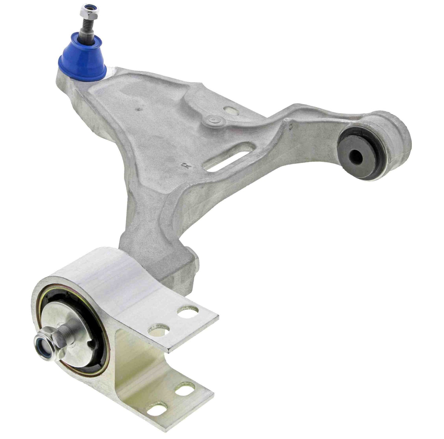 Angle View of Front Right Suspension Control Arm and Ball Joint Assembly MEVOTECH CMK80355