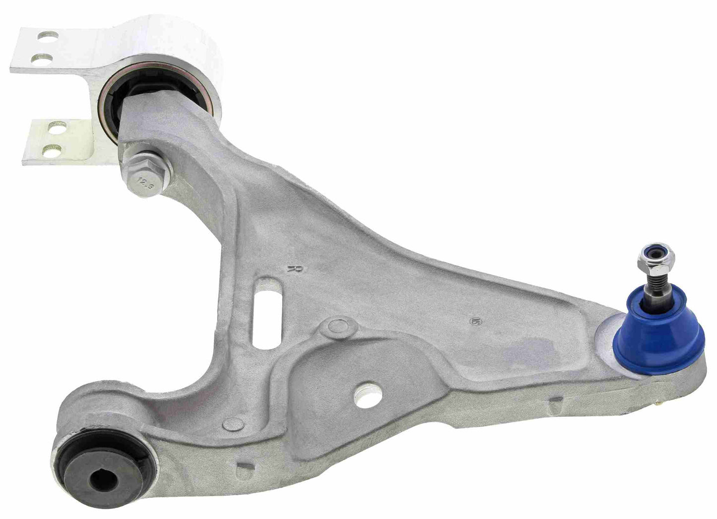 Side View of Front Right Suspension Control Arm and Ball Joint Assembly MEVOTECH CMK80355