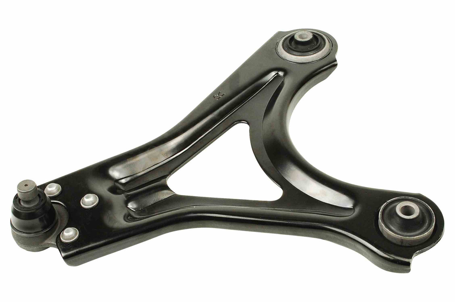 Front View of Front Right Suspension Control Arm and Ball Joint Assembly MEVOTECH CMK80389