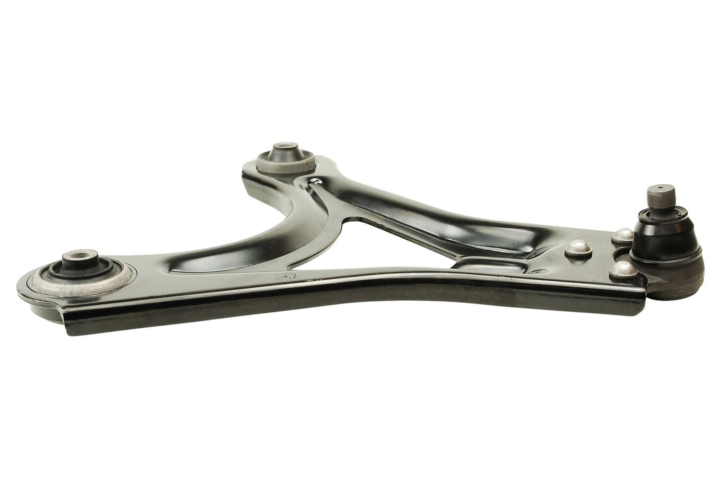 Side View of Front Right Suspension Control Arm and Ball Joint Assembly MEVOTECH CMK80389