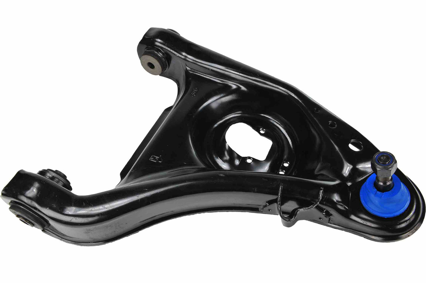 Front View of Front Right Suspension Control Arm and Ball Joint Assembly MEVOTECH CMK80393