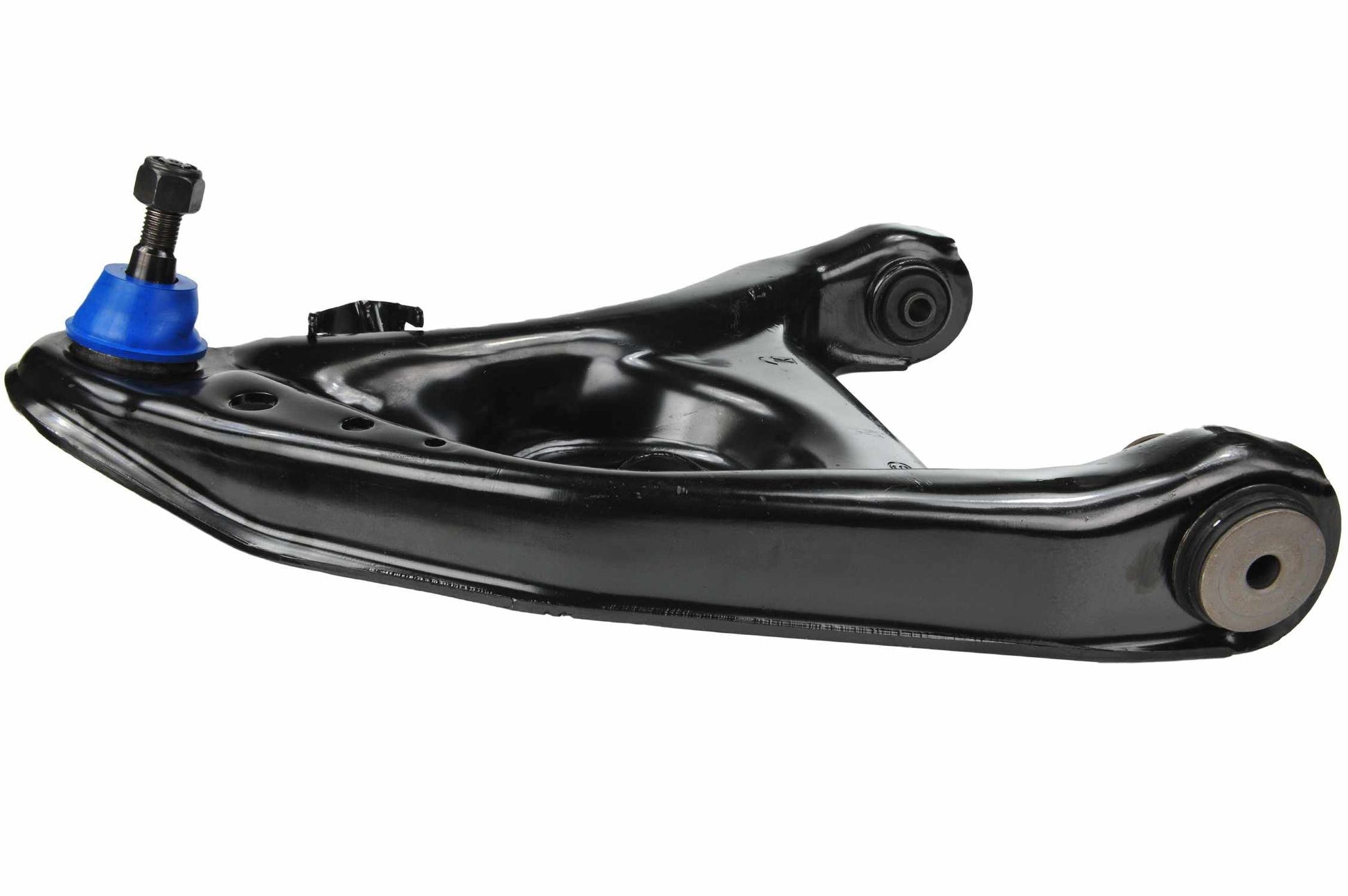 Side View of Front Right Suspension Control Arm and Ball Joint Assembly MEVOTECH CMK80393