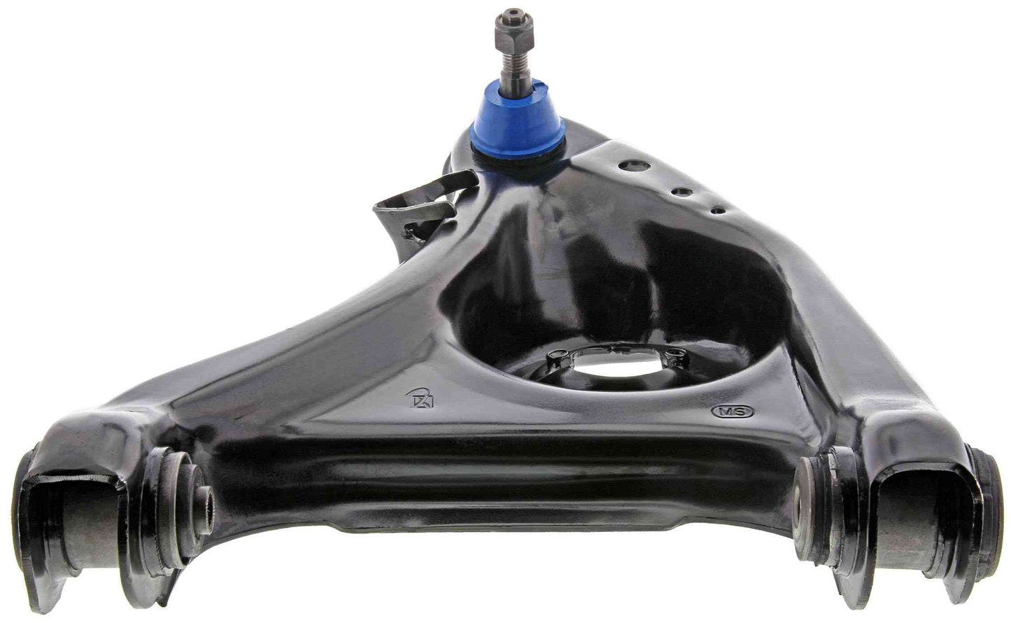 Angle View of Front Left Suspension Control Arm and Ball Joint Assembly MEVOTECH CMK80394