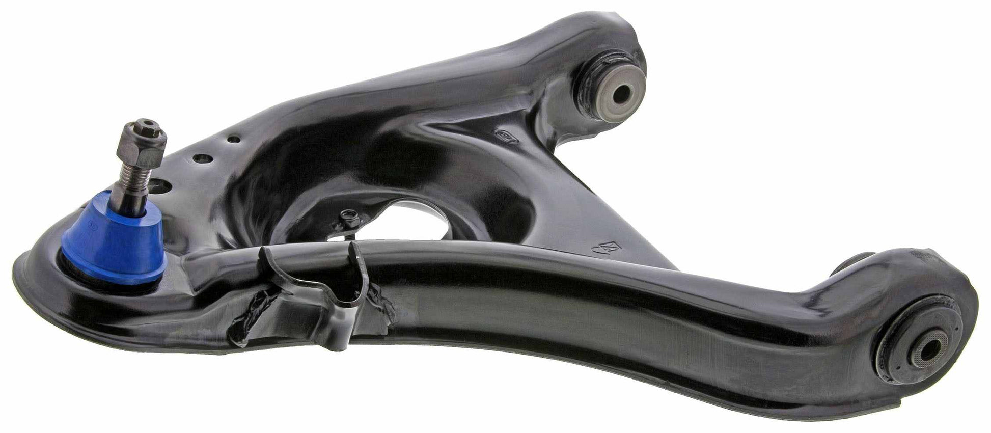 Side View of Front Left Suspension Control Arm and Ball Joint Assembly MEVOTECH CMK80394