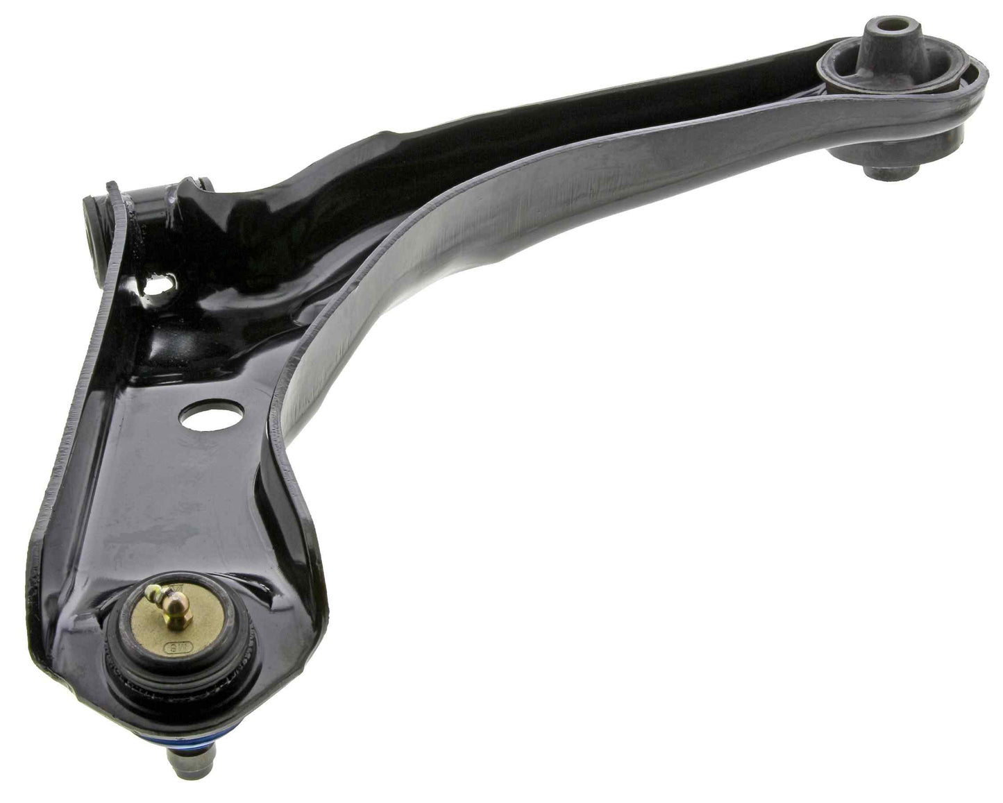 Bottom View of Front Right Suspension Control Arm and Ball Joint Assembly MEVOTECH CMK80397