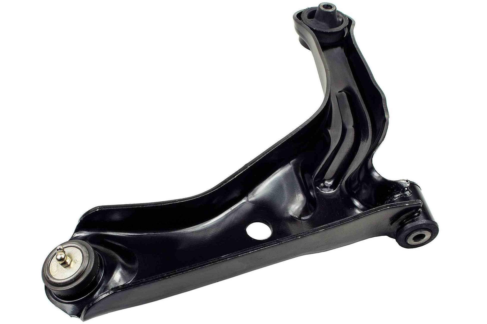 Back View of Front Left Suspension Control Arm and Ball Joint Assembly MEVOTECH CMK80398