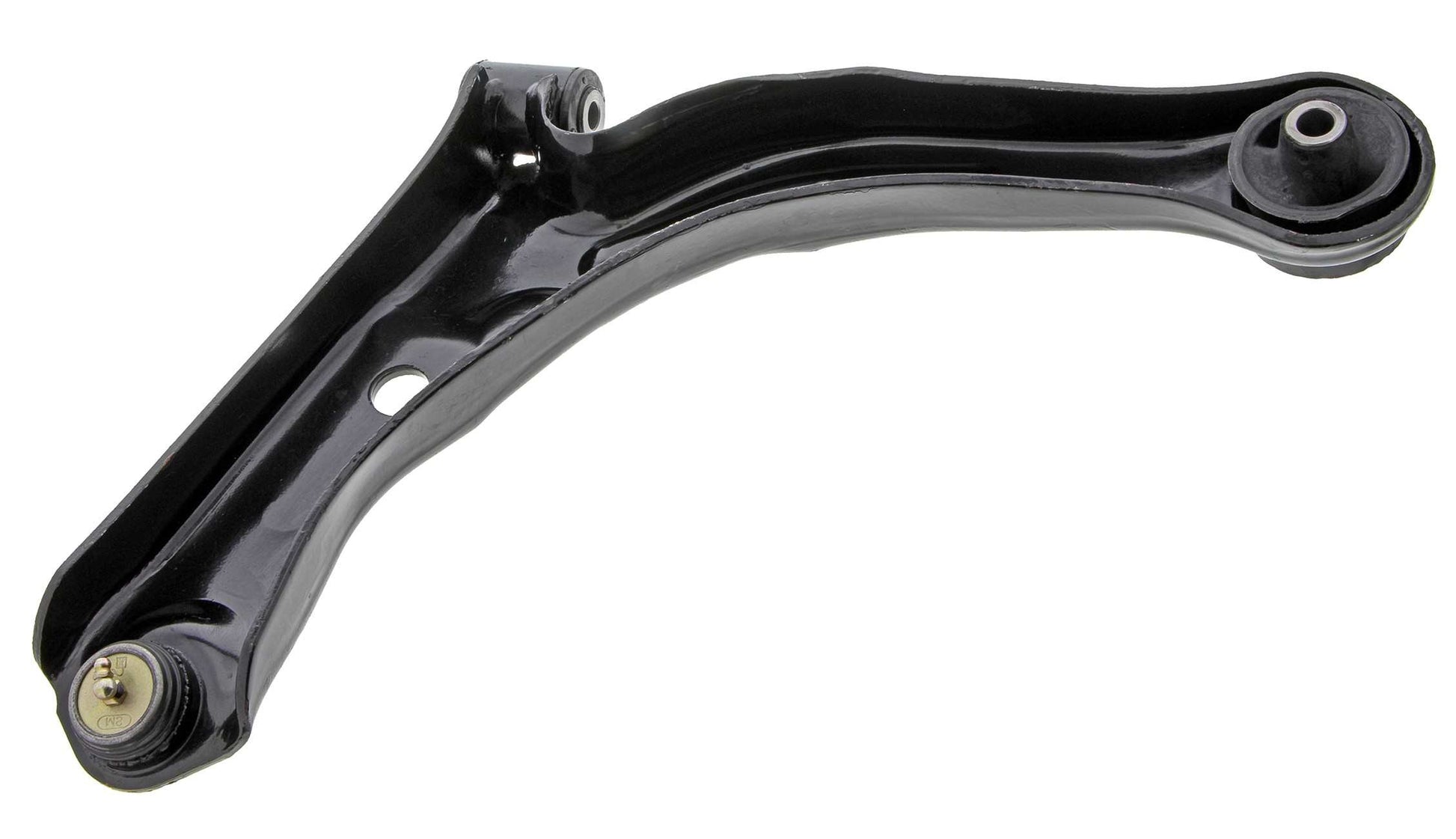 Bottom View of Front Left Suspension Control Arm and Ball Joint Assembly MEVOTECH CMK80398