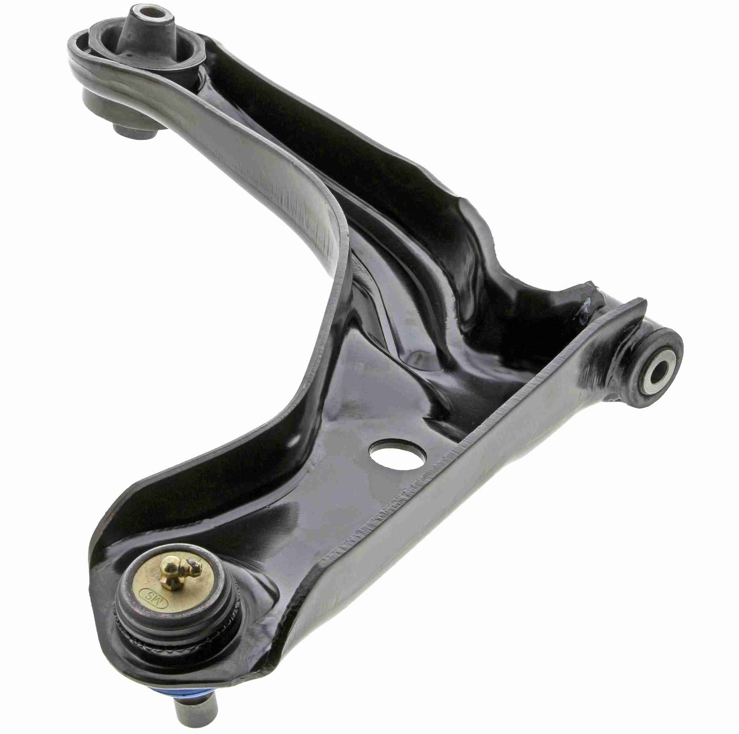 Back View of Front Left Suspension Control Arm and Ball Joint Assembly MEVOTECH CMK80400