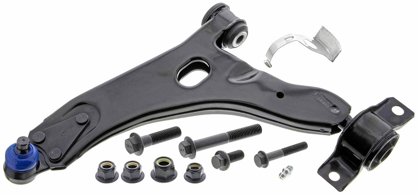 Front View of Front Left Suspension Control Arm and Ball Joint Assembly MEVOTECH CMK80406