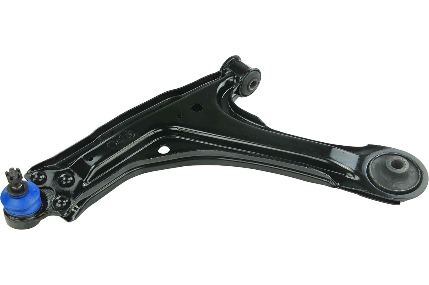 Front View of Front Left Suspension Control Arm and Ball Joint Assembly MEVOTECH CMK80446