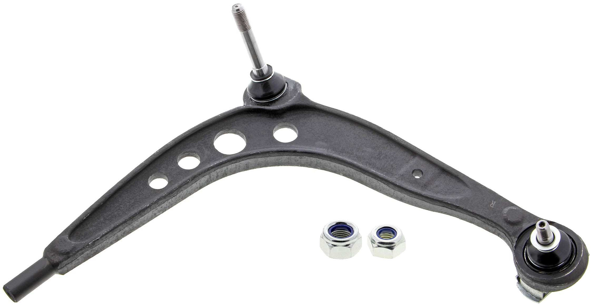 Front View of Front Right Suspension Control Arm and Ball Joint Assembly MEVOTECH CMK80532