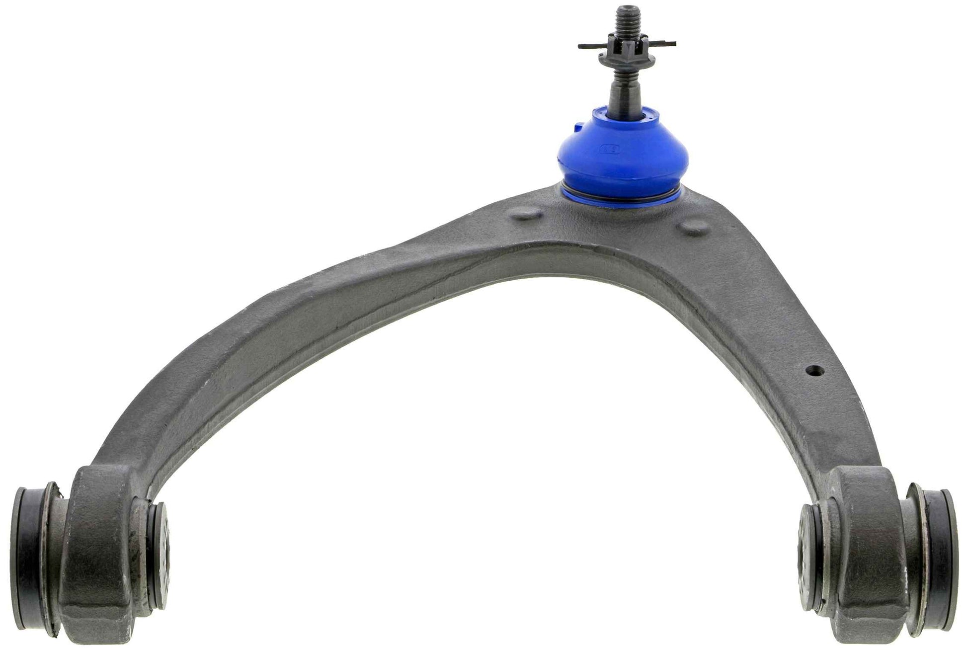 Angle View of Front Upper Left Suspension Control Arm and Ball Joint Assembly MEVOTECH CMK80669