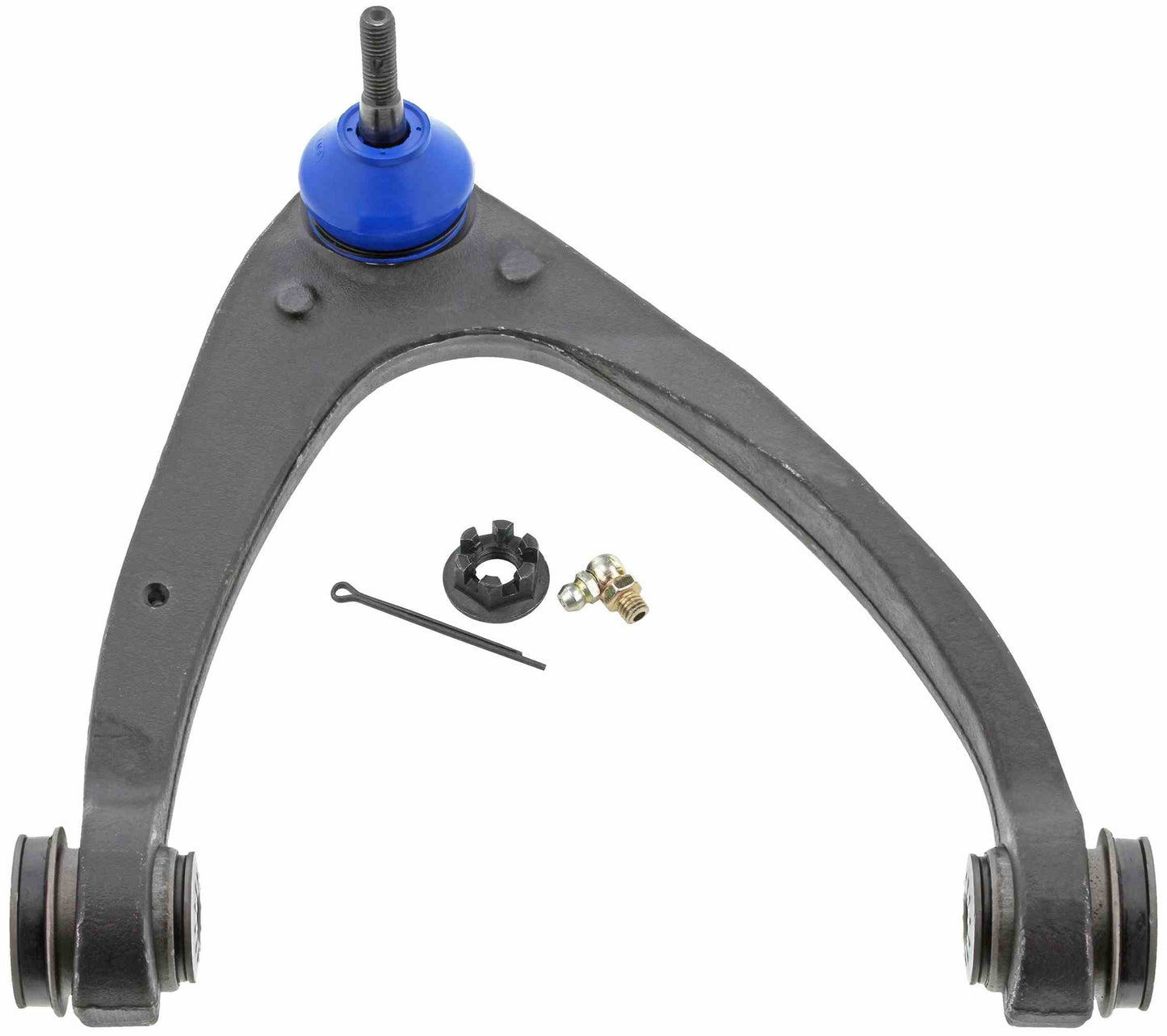 Front View of Front Upper Right Suspension Control Arm and Ball Joint Assembly MEVOTECH CMK80670