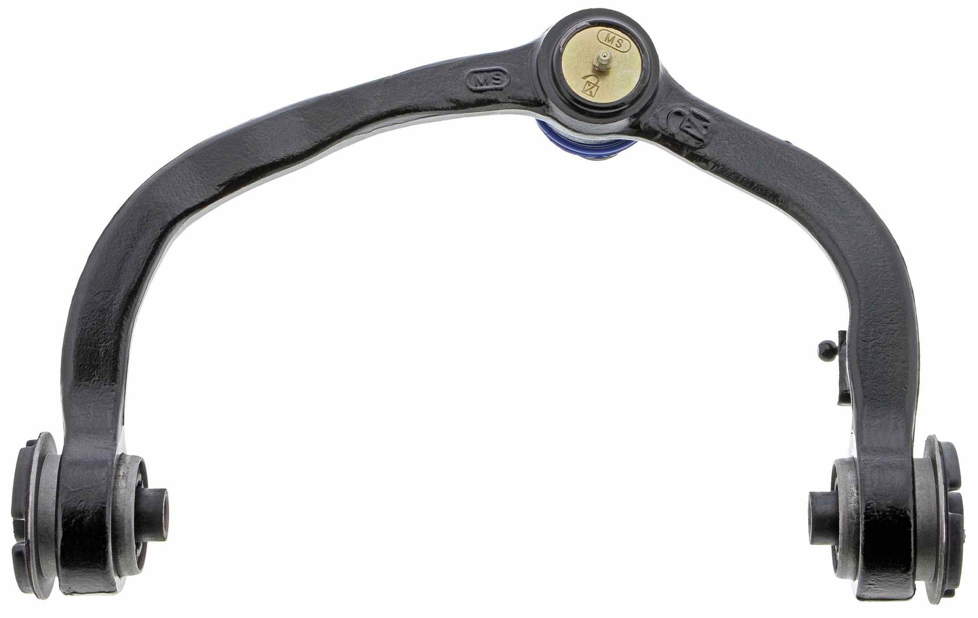 Bottom View of Front Upper Right Suspension Control Arm and Ball Joint Assembly MEVOTECH CMK80714